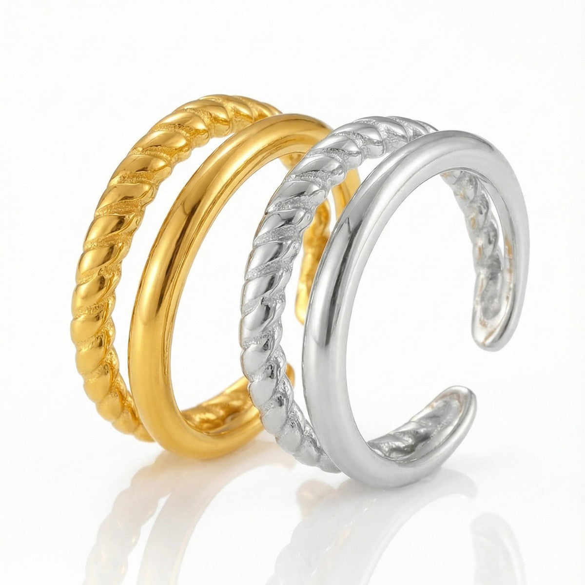 Double twisted ring