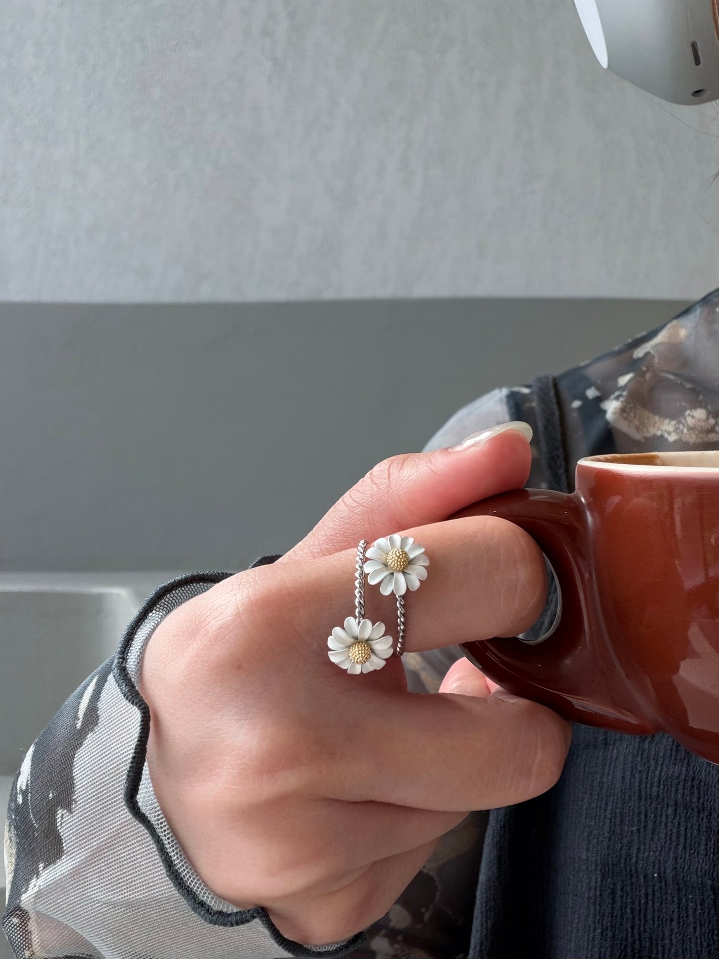 Double Daisy ring