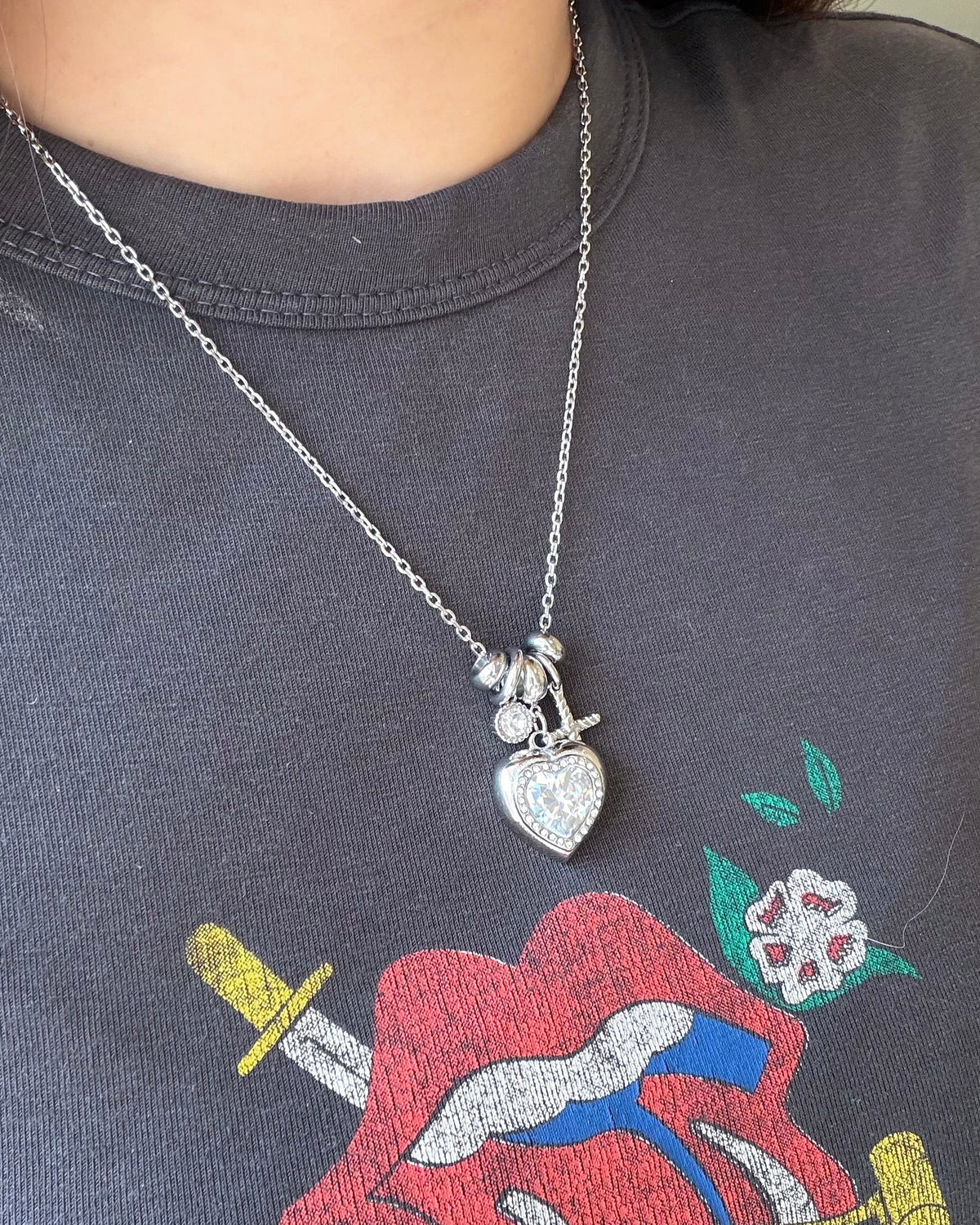 316L Celestial Heart necklace