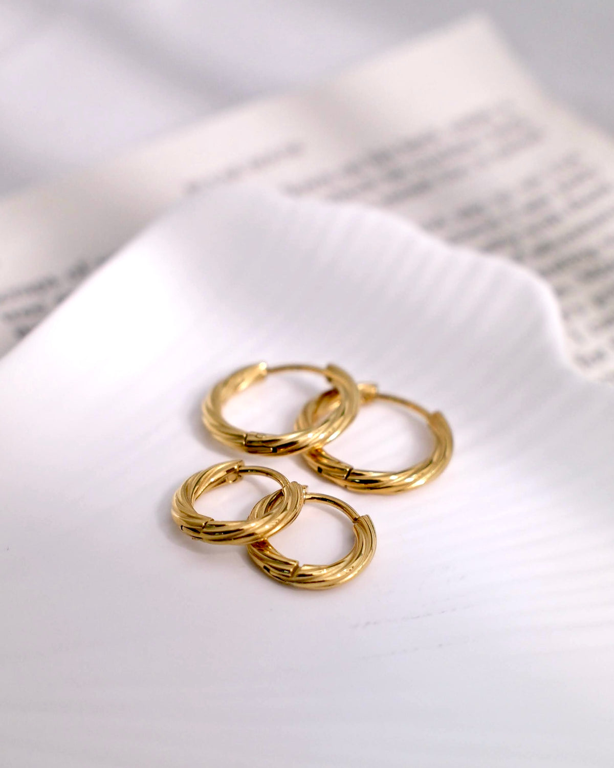 316L Classic circle earrings