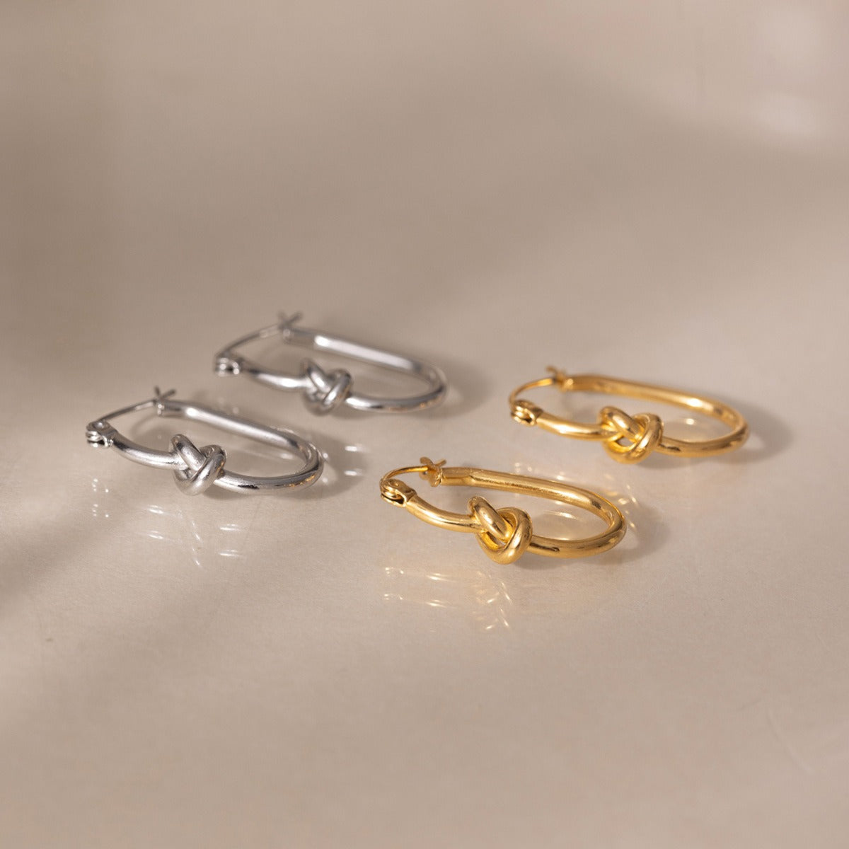 316L Twisted Knot Earrings
