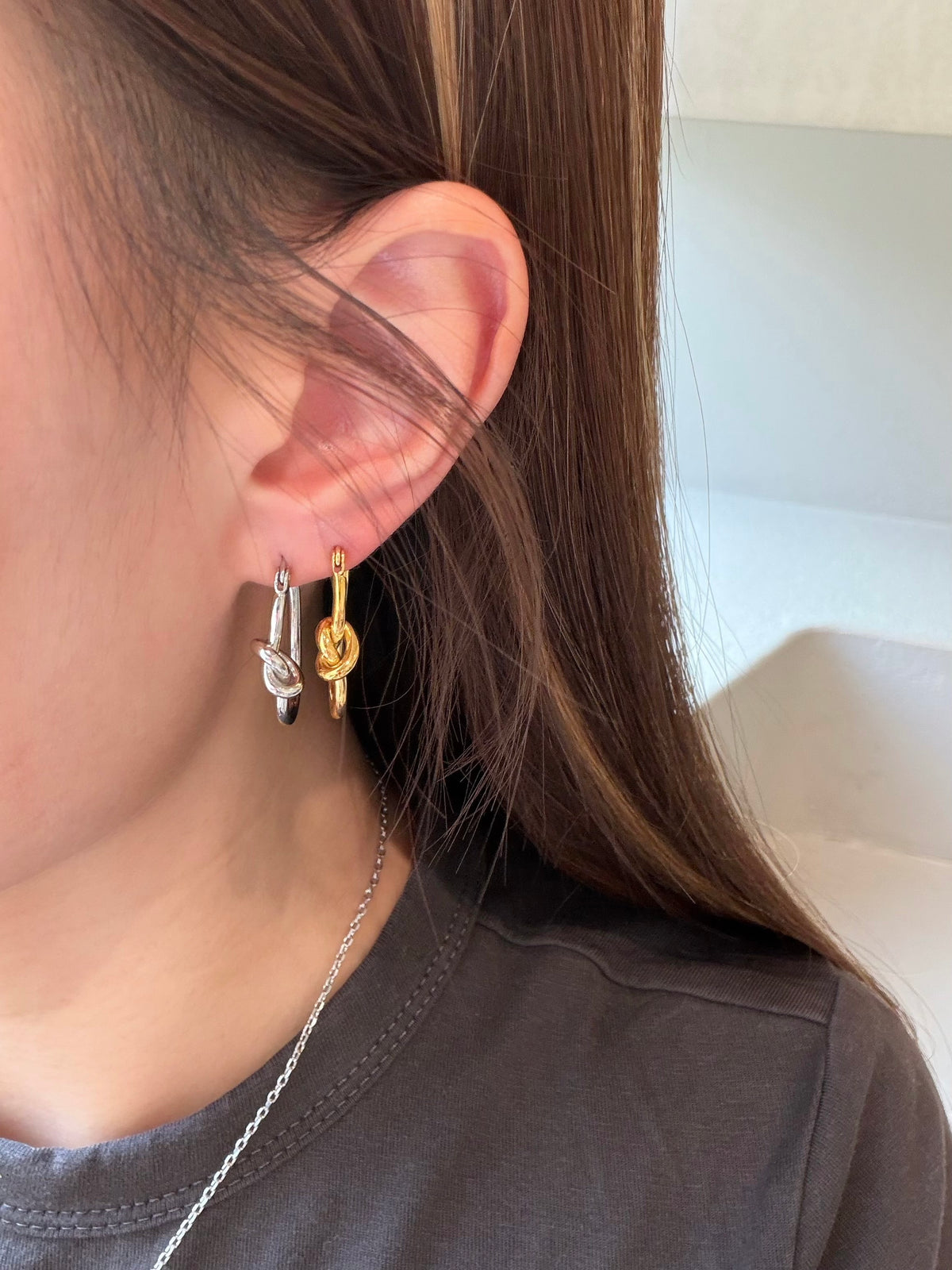 316L Twisted Knot Earrings