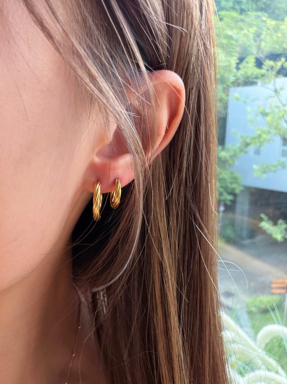 316L Classic circle earrings
