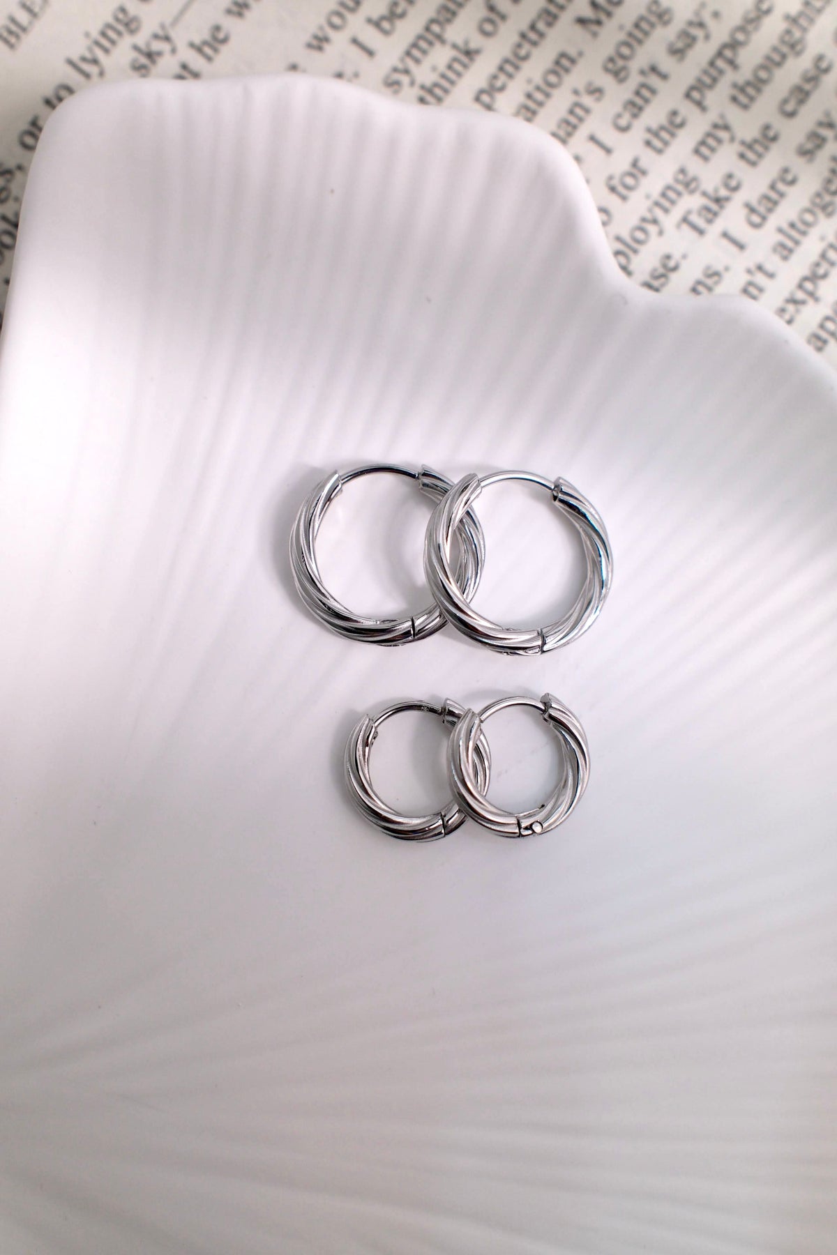 316L Classic circle earrings
