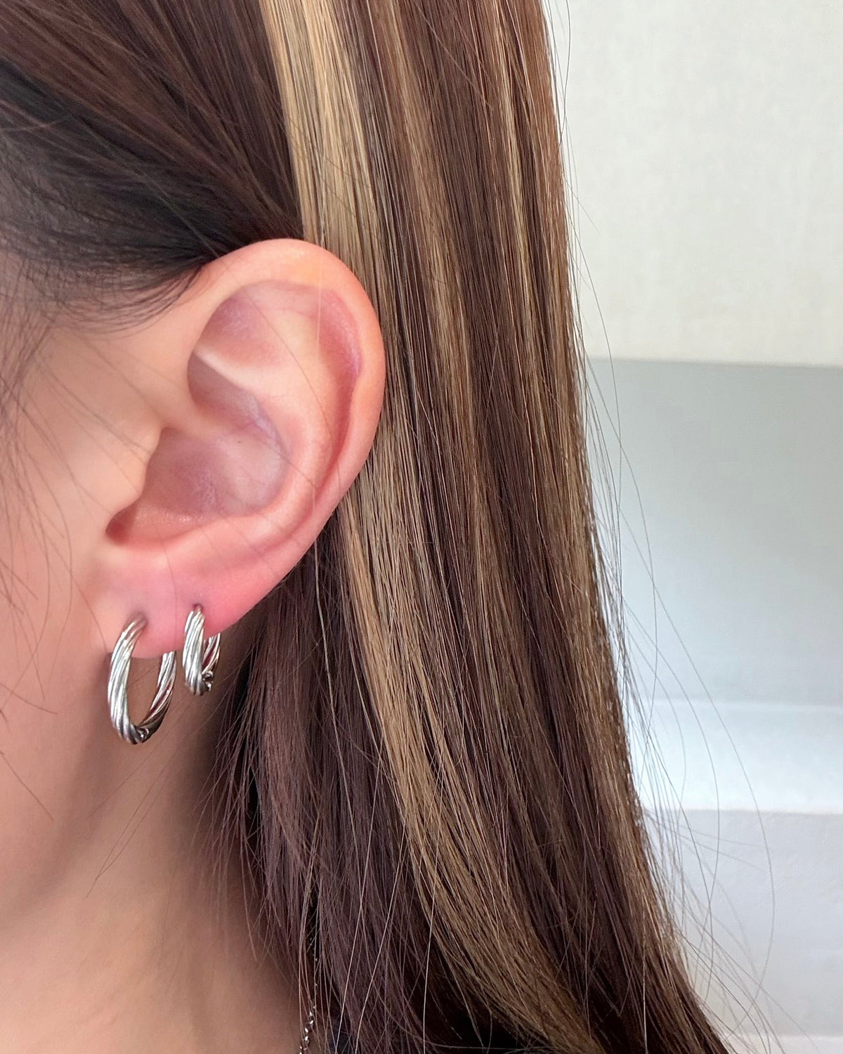 316L Classic circle earrings