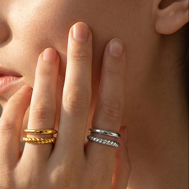 Double twisted ring
