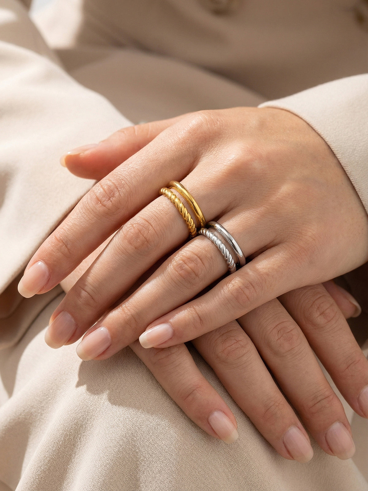 Double twisted ring